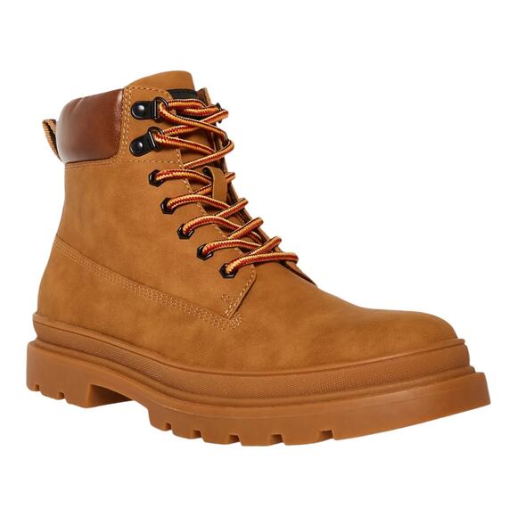 Madden Steve Madden Men's Glixxo Combat Work Boots Tan Size 10 1/2 - Picture 1 of 4